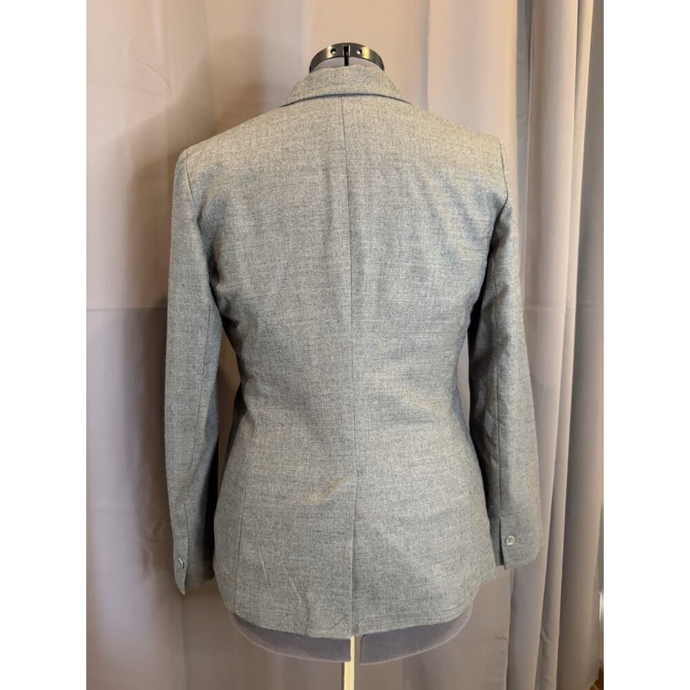 Two-Button Gray Wool Blazer - image 2